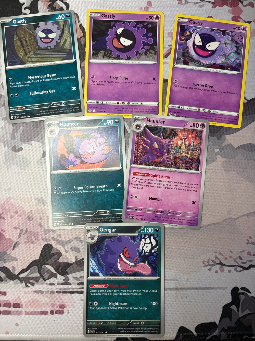 Gastly Evolution Line Lot | Temporal Forces + Paldean Fates + Pokémon 151 | ✨5/$